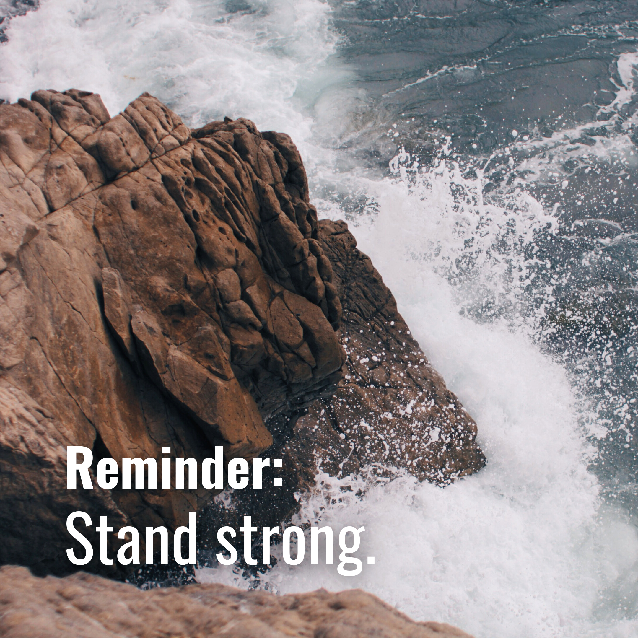 Stand strong.